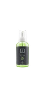 Bottle of Arje Rosemary Hand Soap on a white background